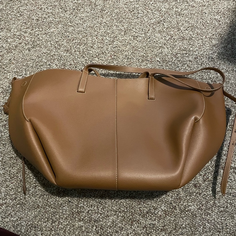 Polene Large Cyme Camel Tote
